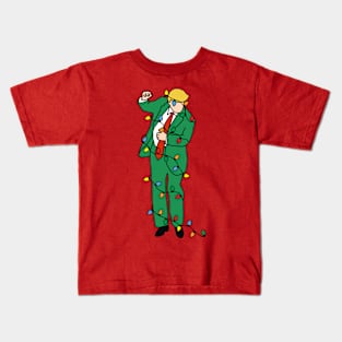 Trump Dance Christmas Kids T-Shirt